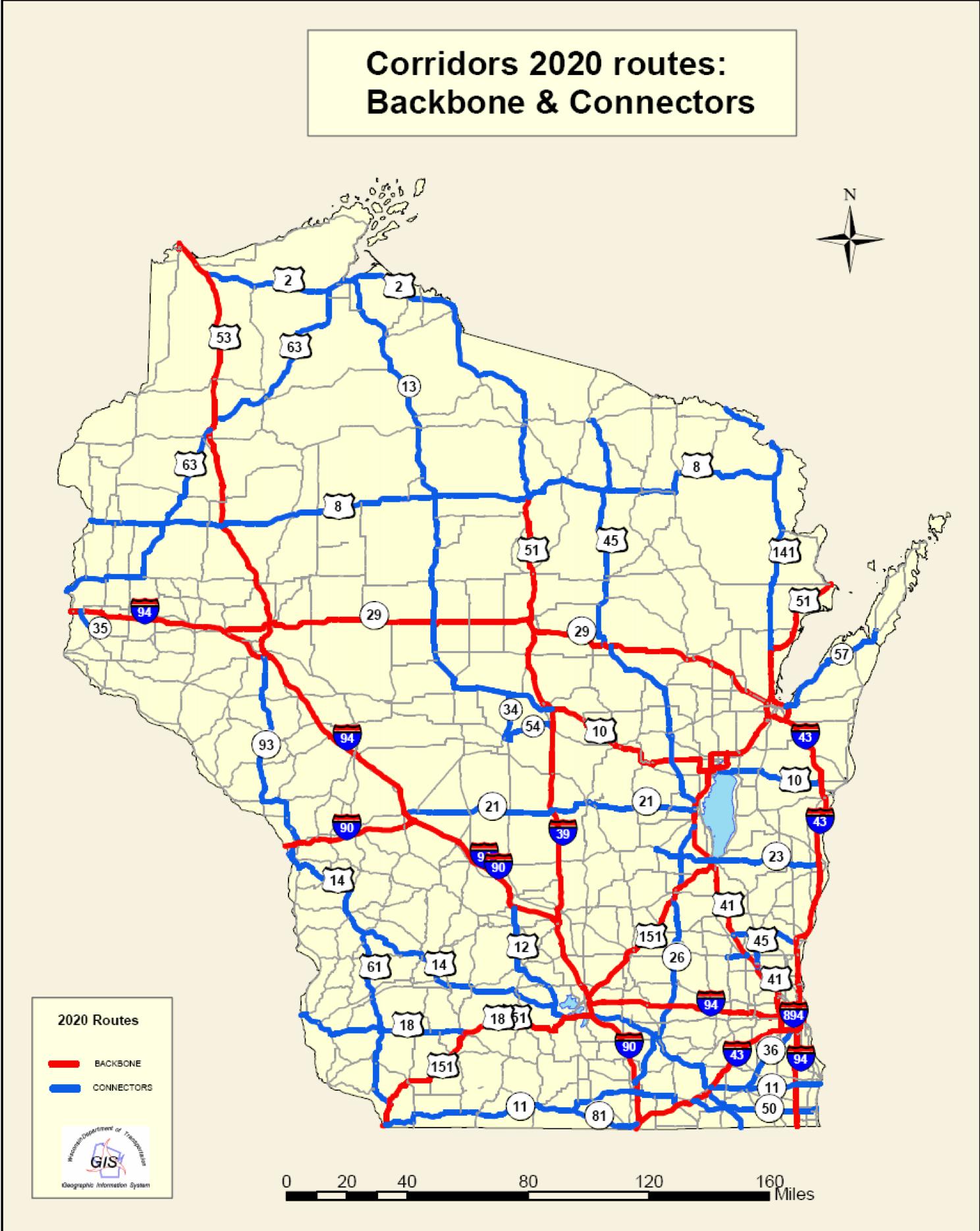 Another map of Wisconsin.