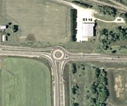 Another aerial of a roundabout
